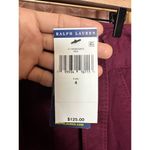 Polo Ralph Lauren High Waisted Wrap Belt Pants Burgundy Red Size 4 supreme Chino Photo 5