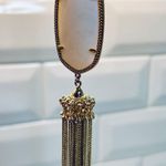 Kendra Scott NWT  Rayne White Mother of Pearl 30" Gold Tassel Necklace Jewelry Photo 6