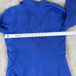 Madewell  Linen Blazer Jacket Blue One‎ Button Fair Trade Certified XXS Photo 2