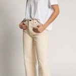 ASKK NY Sunset 90s Boyfriend Jean High Rise Straight Leg in Cream White Size 28 Photo 0