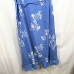 Croft & Barrow  Plus Size 1X Dress Blue Floral Ruffle Faux Wrap Fairy Whimsy 1515 Photo 7
