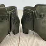 Karen Scott Women's Ivyy Mixed-Media Buckle Booties 7W Olive Green $70 Photo 4