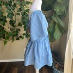 SHY VELVET Blue Open Side and Back Mini Dress | small Photo 2