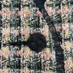 Koret Old Money Editorial Romantic Blazer Jacket size 10 Pink Black Lace Trim Photo 4