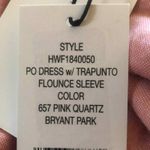 Halston dress with trapunto flounce‎ sleeve blush dress Women’s Size L New w/tag Pink Size L Photo 8