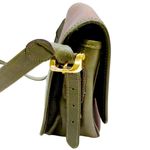 Loewe Vintage  Brown and Green Leather Single Flap Crossbody Shoulder Bag Photo 4