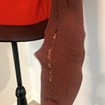 TWINKLE BY WENLAN Brown/Purple/Red Cropped Argyle Wool French Bulldog Sweater SM Brown Photo 7