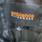 Ambiance Women's Black Puffer Jacket Faux Fur Hood Size S Winter Casual Photo 11