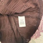 Frye Womens Brown Boho Peasant Top Size X-Small Sheer Renaissance Festival Photo 7