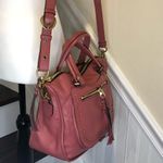 orYANY Dusty Rosy Tumbled Leather Top Handle Crossbody Strap Satchel Photo 3