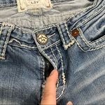 Big star Collection Blue Liv Jeans Women’s 27Long Embroidered Pockets Biker Y2K Photo 6