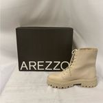 Arezzo Lug Combat Boots Platform Lace Up Ankle Booties Beige Size 10B Tan Photo 4