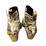 Arider Girl Faux Snakeskin Ankle Booties Size 7 Brown Photo 6