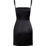 LIONESS NWT  Muse Licorice Black Women's Mini Dress Photo 4