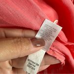 J. Jill Love Linen Essential Shirt In Coral Long Sleeve Button Up Size 3X Photo 5