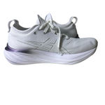 ASICS  Gel Nimbus 26 Performance Running Shoes Women's 7.5 White Platinum Silver Photo 6