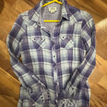 Ariat  Purple, Blue and White Patterned Shirt Photo 0
