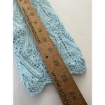 Vintage Billie Jo Knit Cardigan Sweater Size L Baby Blue Grannycore Scallop Size L Photo 8