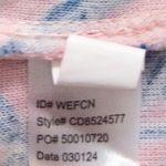 Cuddl Duds Womens Pajama Set Pink Tropical Leaf Print Top Shorts XL Photo 11