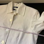 CHAPS White Linen Blazer Jacket Women’s 14 Photo 8