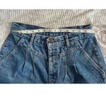 Chic Vintage Bareback Mom Jeans 28 in High Waist 80s 90s Tapered EUC Blue Photo 12