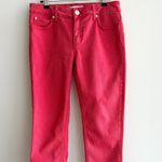 Sandro  Paris Cropped Red Denim Jeans, Size 38 (EU) / Size 8 (US) Photo 1