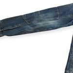 Route 66 DISTRESSED Jean Jacket Copper Logo Buttons Elbow Patch Medium Wash. SM Photo 6