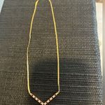 Monet  vintage crystal v necklace‎ Photo 3