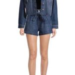 No Boundaries New Women’s  Stretchy Blue Jean Shorts with Belt Size XL Photo 2