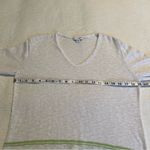 J.Jill linen white green fringe top coverup S Photo 8