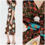 RHODE Maci Midi Dress Scarlet Aura Blossom Grande Red Size 0 Photo 16