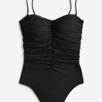 J.Crew Ruched Sweetheart 1 Piece Swimsuit Plus Black Sz 24(3X) NWT Photo 0