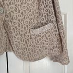  Size 3 Cream Cropped Blazer Lace Sequin Jacket‎ Formal Chicos Size XL Photo 2