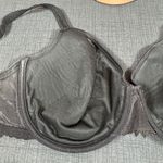 Chantelle  36DDD Bra Black Underwire Back Closure Adjustable Lace Bottom Photo 7