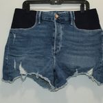 Good American Honeymoon Bombshell Maternity Shorts Size 14 Photo 1