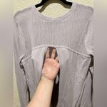 Lululemon  Back To Balance Long Sleeve Sweater Open Back Iced Iris Size 8,10? Photo 6