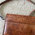 Patricia Nash  Map Print Leather Crossbody Bag Brown Vintage Adjustable purse Photo 9