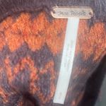 Free People Loch Lomond Off The Shoulder Flutter Sleeve Brown Sweater Small Photo 1