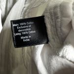 Lane Bryant  White Striped Smocked Neck Top Plus Size 22/24 Photo 4