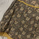 Angie  Tan Floral Lace Trim Mini Skirt Size Medium Photo 1