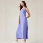 Athleta Arrival Dress NWT size Large Tall Adonis Blue Lilac Maxi Sundress Photo 15