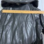 SAM New York Black Coated Cotton Puffer Parka Fur Trim Hood Jacket XS Cozy Luxe Photo 10