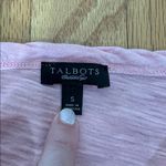 Talbots  boatneck 100% cotton Short sleeve t-shirt‎ pink size small Photo 3