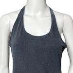 James Perse Dress Womens Medium Gray Racer Tank Dress Casual Neutral Minimalist Photo 4