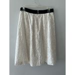 Loft Skirt Women's 6 White Lace Floral Knee Length Cocktail Coquette Office Photo 2