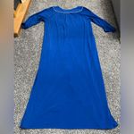 New Quacker Factory Blue Snowflake Embroidered Zip Up Long Sleeve Nightgown L Size L Photo 11