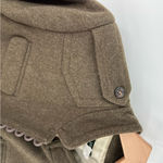 J.Crew Green Military Wool Brass Button Jacket Photo 7