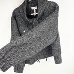 Apiece Apart  Selva Herringbone Crop Bomber Jacket
Size Large Black White Wool Photo 8