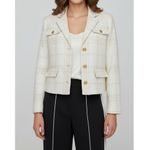 J. McLaughlin  Claudie Plaid Tweed Jacket, Off-White, Medium Photo 1