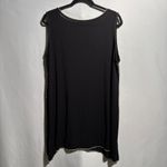 SKINNY MINNIE Black Tan Paisley Floral Daisy Sleeveless Tunic Top Plus Size 1X Photo 1